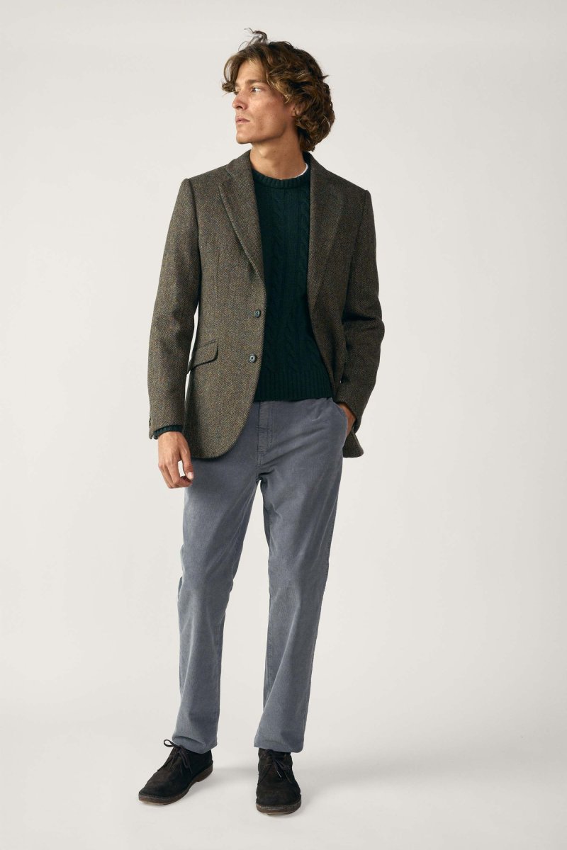 Americana de Tweed - Harris Tweed Verde - Imagen 6