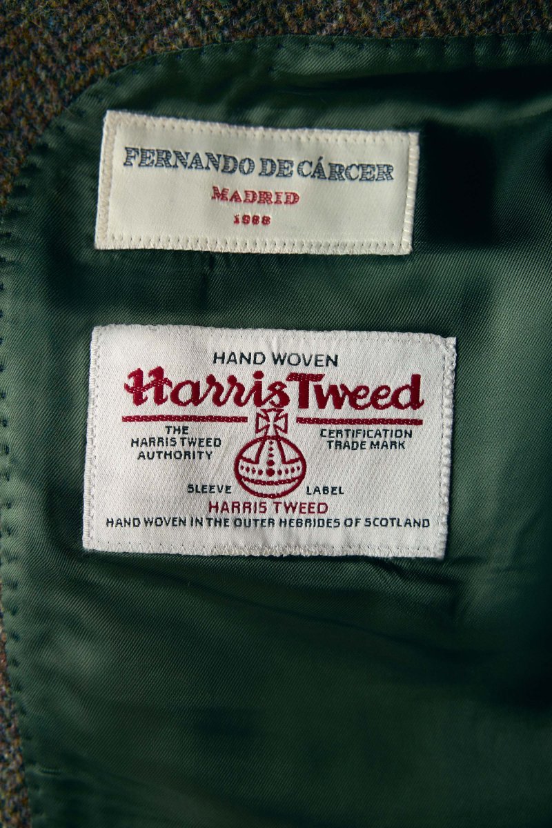 Americana de Tweed - Harris Tweed Verde - Imagen 8