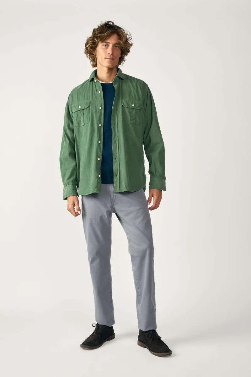 Camisa Micropana 2 Bolsillos - Verde - Imagen 5