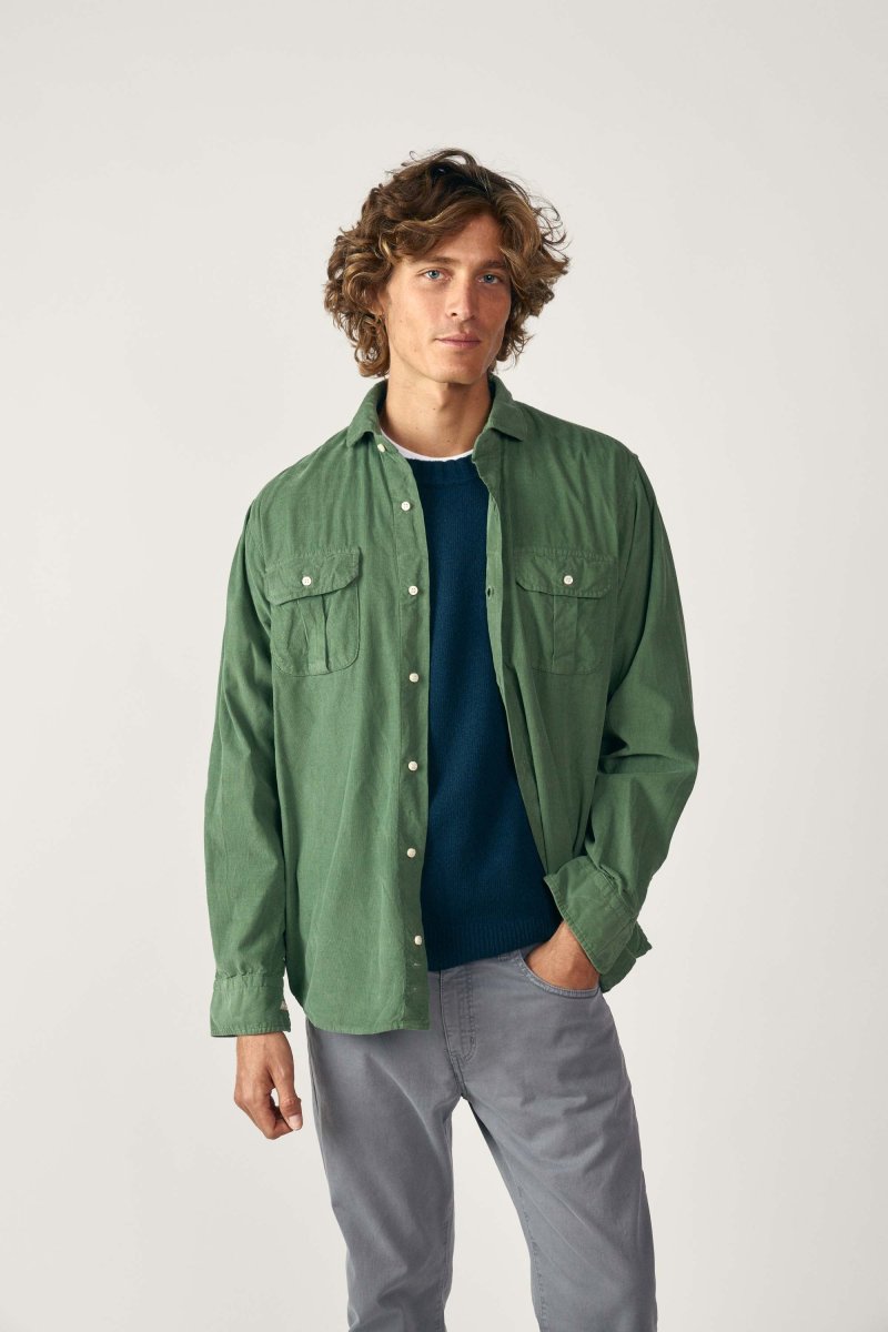 Camisa Micropana 2 Bolsillos - Verde