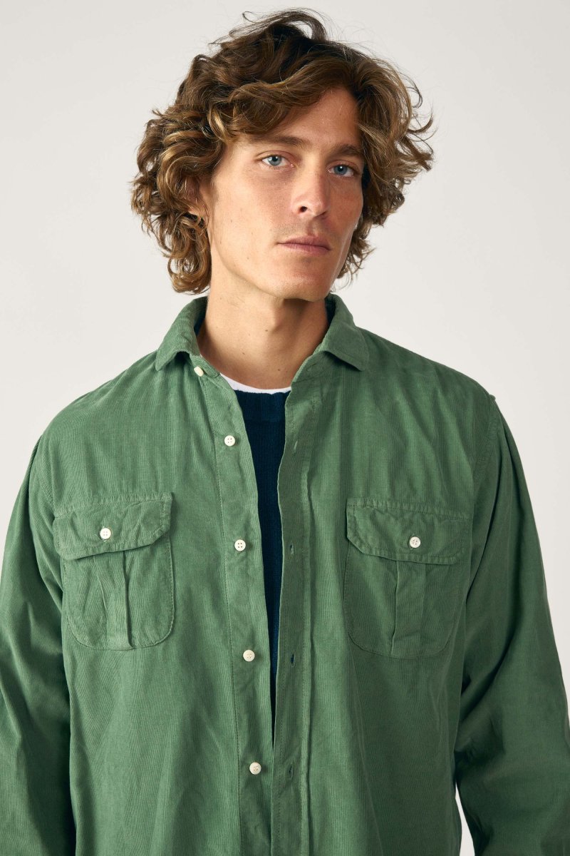 Camisa Micropana 2 Bolsillos - Verde - Imagen 3