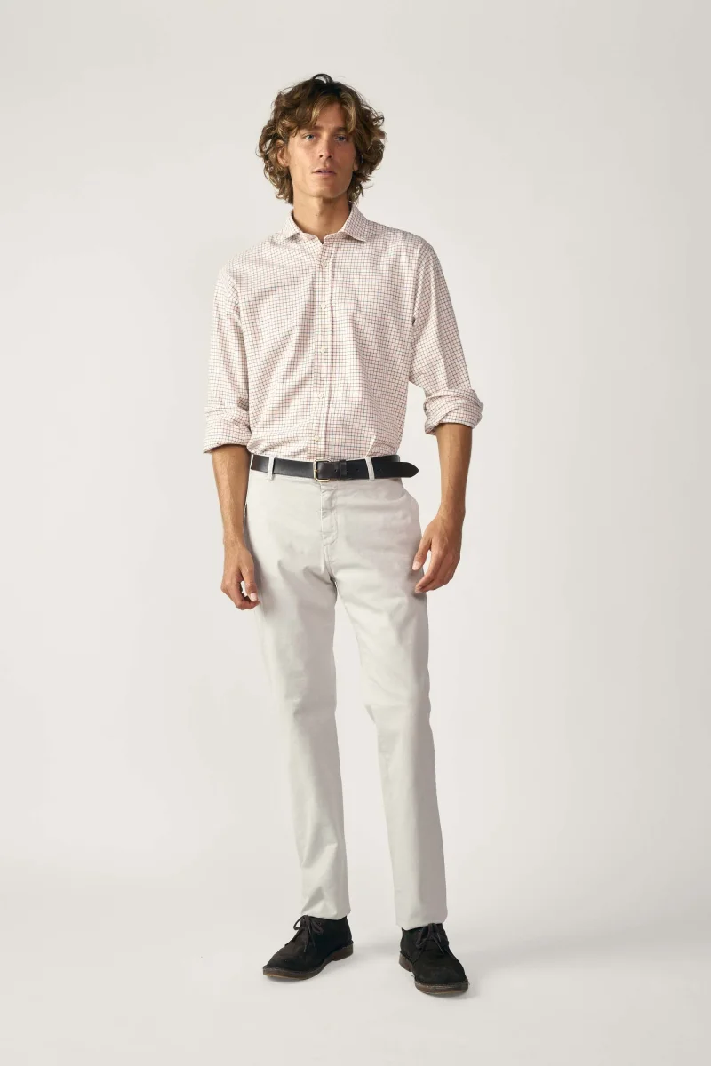 Camisa de Algodón - Viyela Cuadros Azul y Rojo - Imagen 5