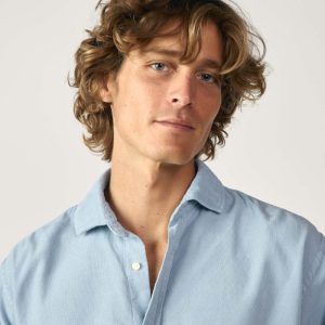 Camisa Micropana - Azul Claro