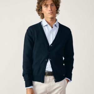 Cardigan Sheetland - Azul Marino