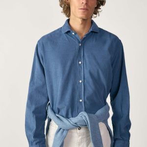 Camisa Micropana - Azul Marino
