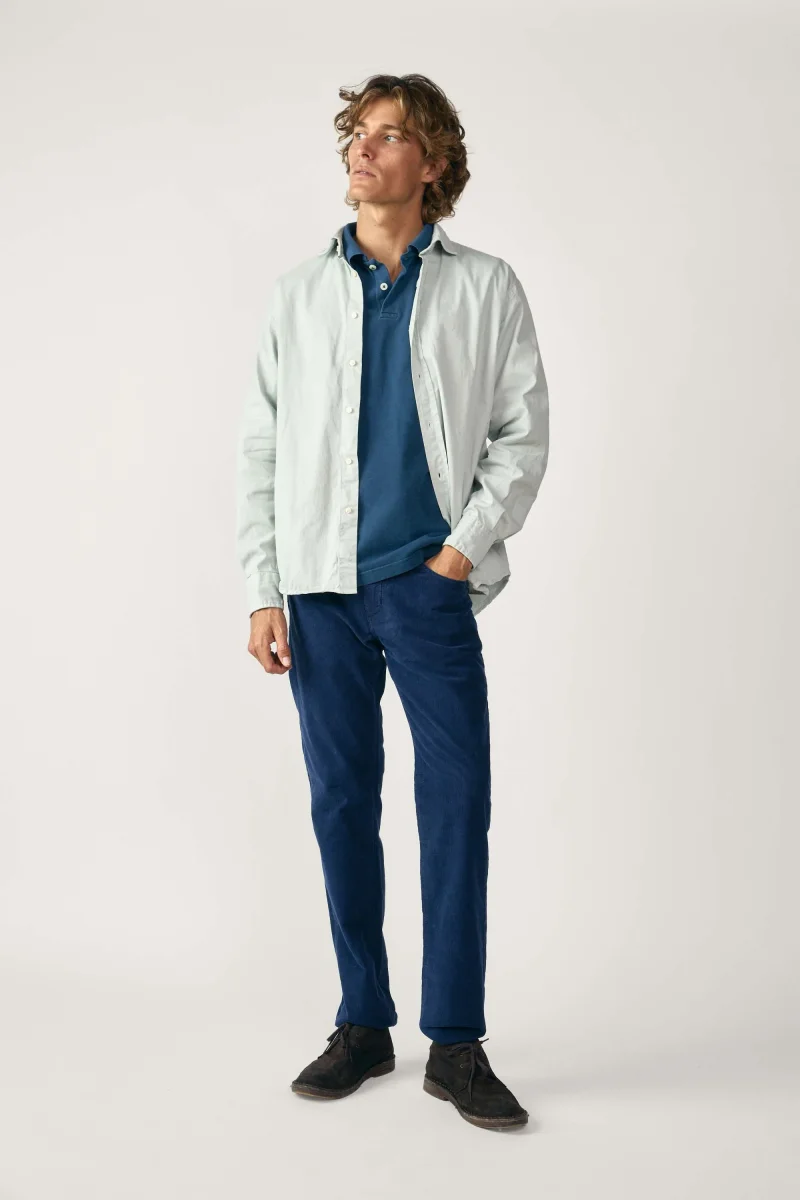 Camisa De Popelín - Verde Claro - Imagen 5