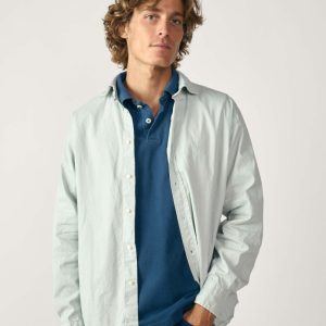 Camisa De Popelín - Verde Claro