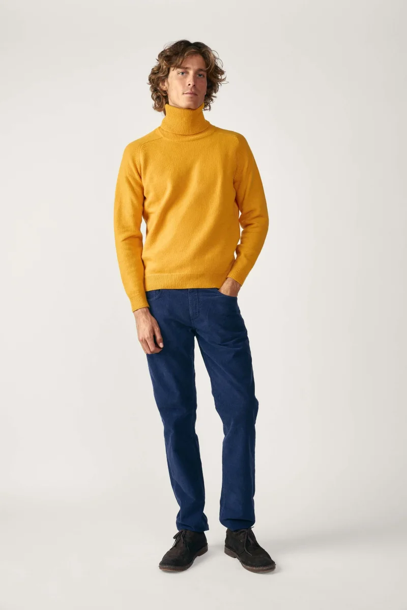 Jersey Cuello Vuelto Lambswool - Piña - Imagen 5