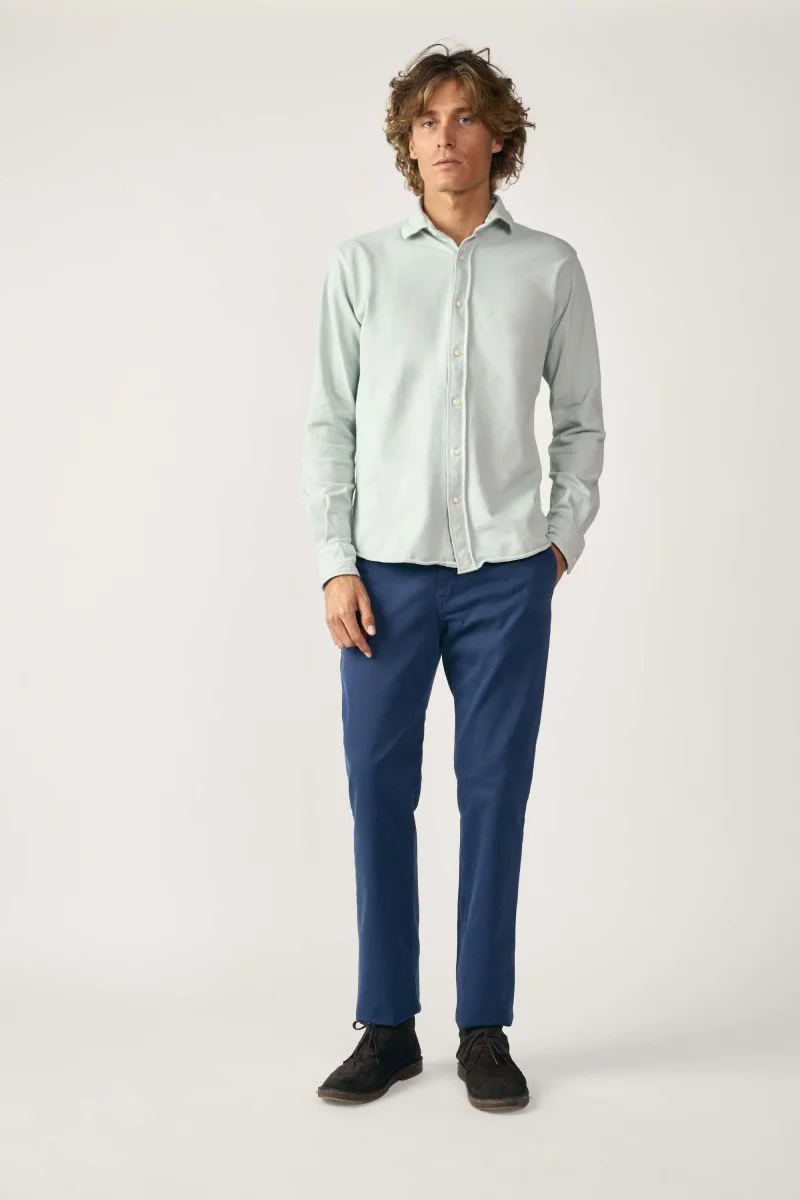 Camisa de Piqué - Verde Claro - Imagen 4