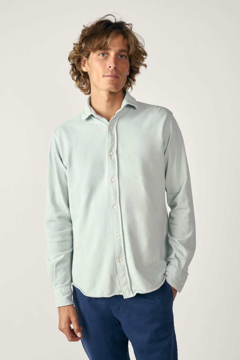 Camisa de Piqué - Verde Claro - Imagen 2
