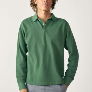 Polo Manga Larga - Verde