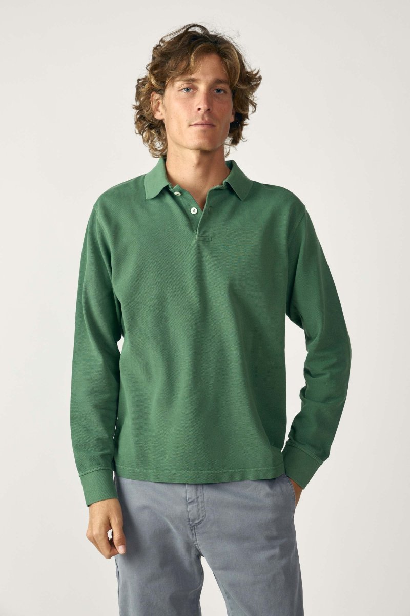 Polo Manga Larga - Verde - Imagen 2