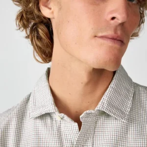 Camisa de Algodón - Viyela Cuadro Marrón y Verde