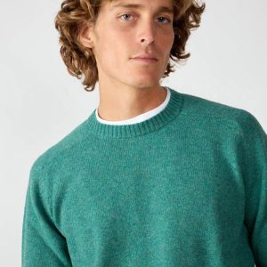 Jersey Cuello Redondo Shetland - Verde Celeste