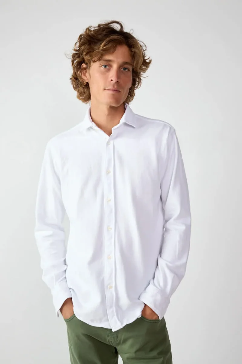 Camisa de Piqué - Blanco - Imagen 5