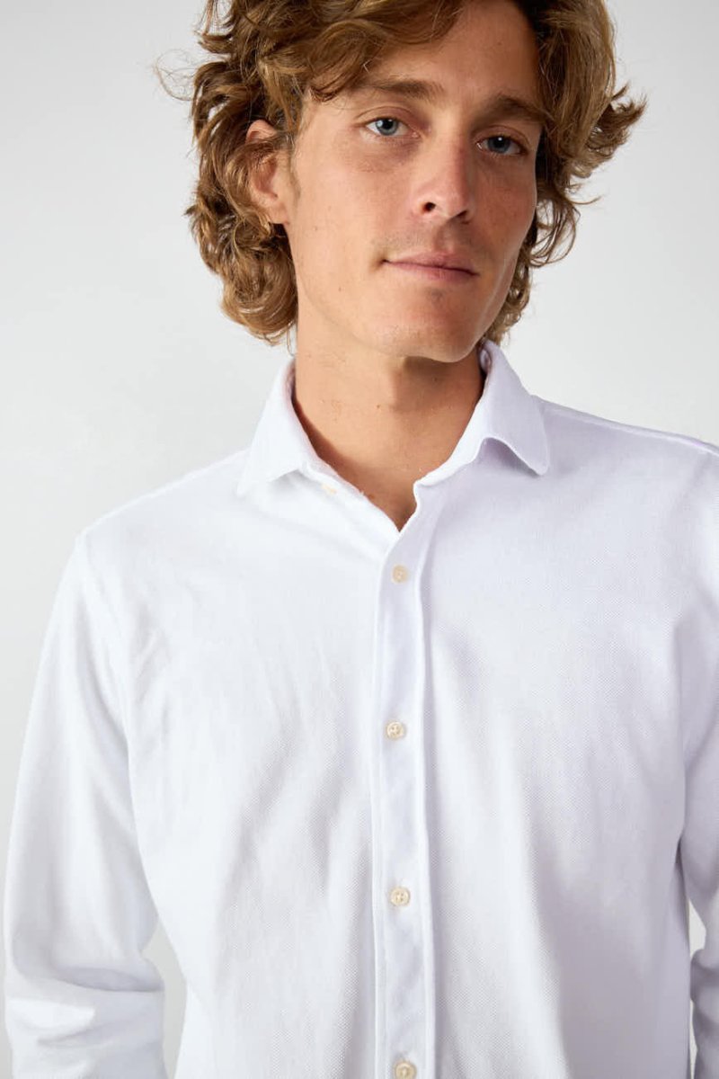 Camisa de Piqué - Blanco - Imagen 2
