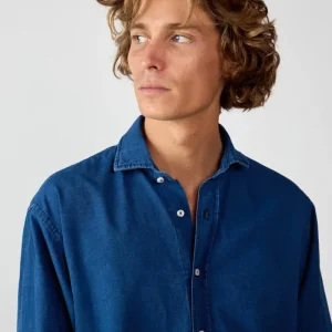 Camisa de Algodón - Vaquera Oscura