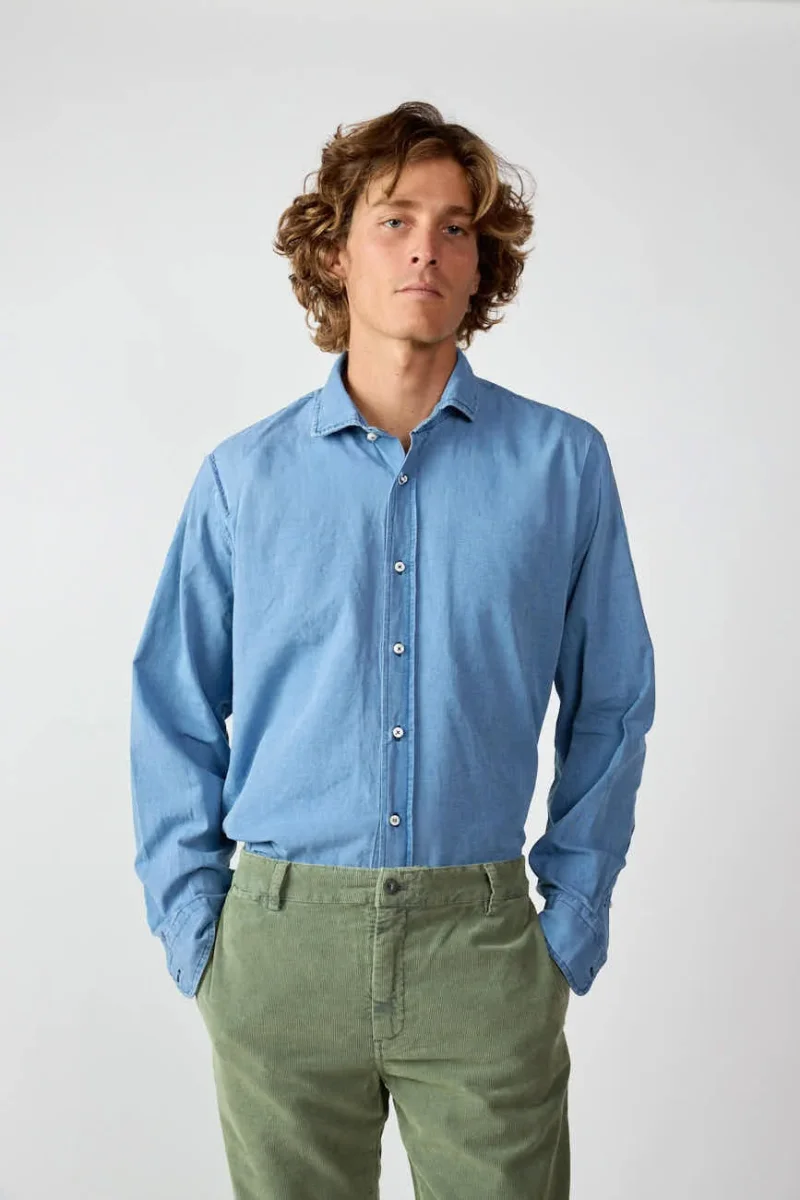 Camisa de Algodón - Vaquera Clara - Imagen 4