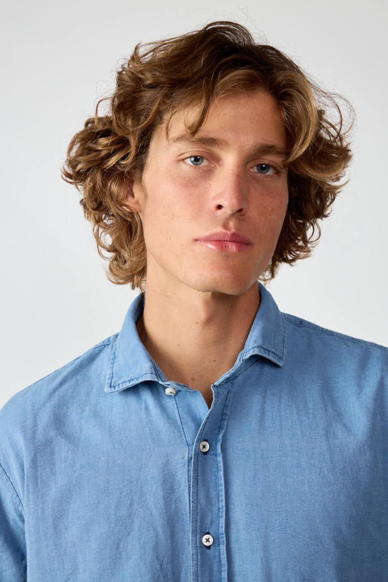 Camisa de Algodón - Vaquera Clara - Imagen 3