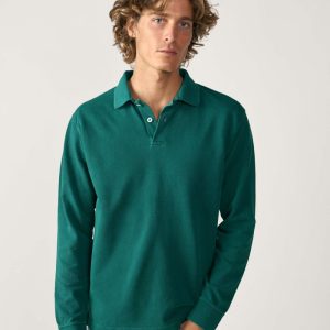 Polo Manga Larga - Verde Botella