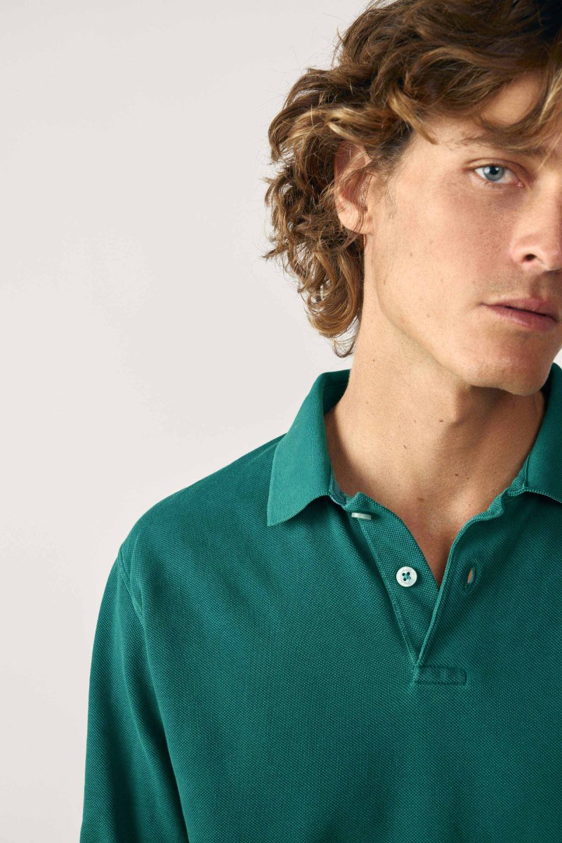 Polo Manga Larga - Verde Botella - Imagen 3