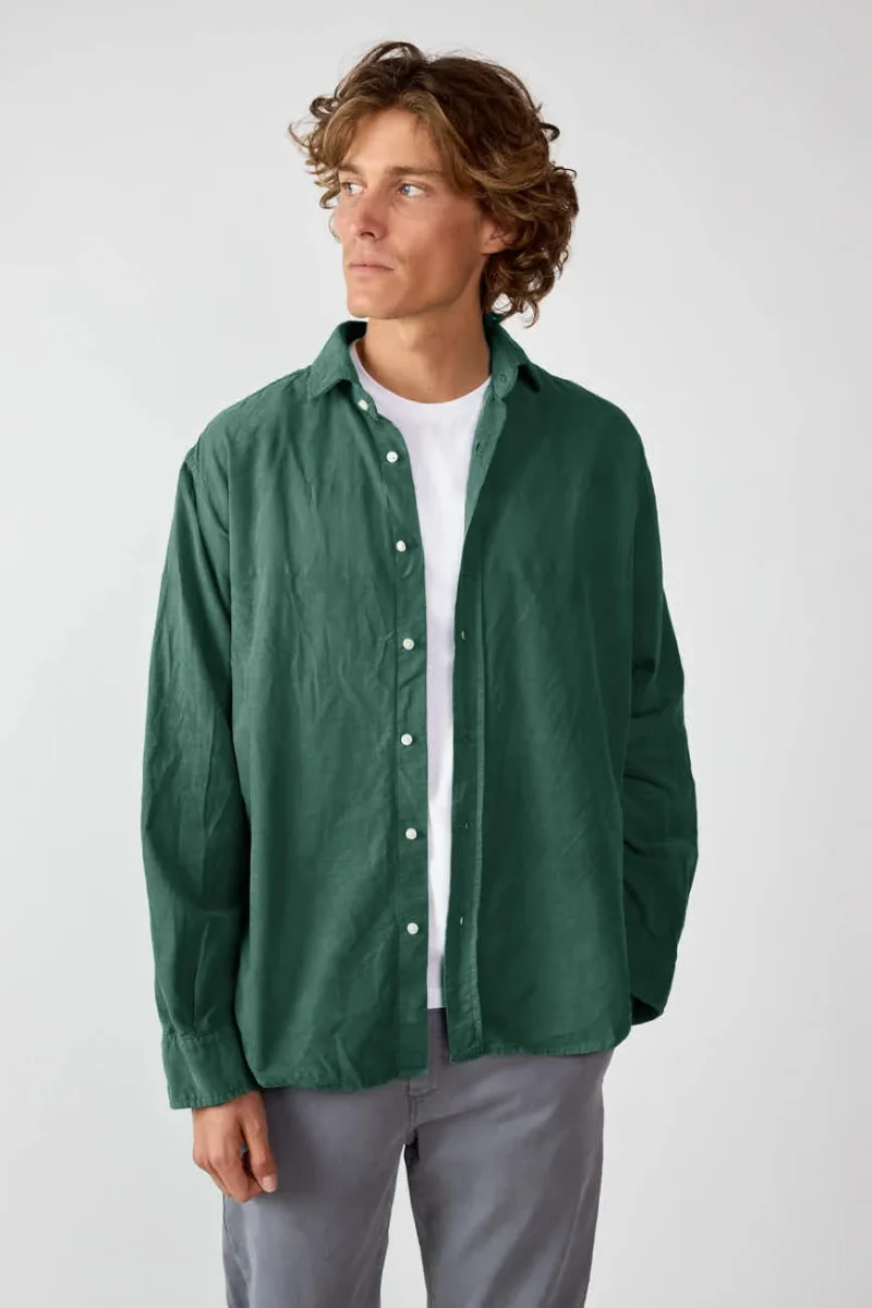 Camisa Micropana - Verde Botella - Imagen 5