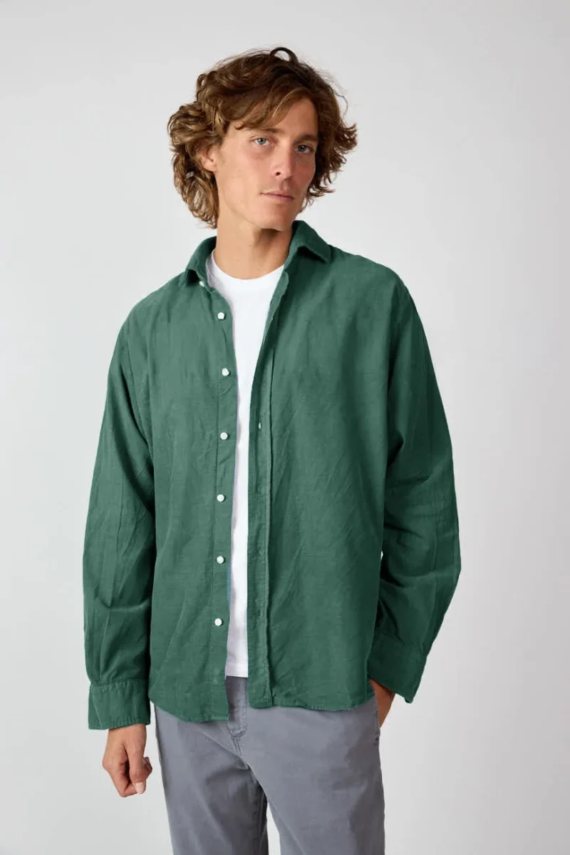 Camisa Micropana - Verde Botella - Imagen 2
