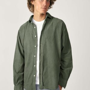 Camisa Micropana - Verde Khaki