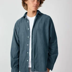 Camisa Micropana - Azul Petrólero
