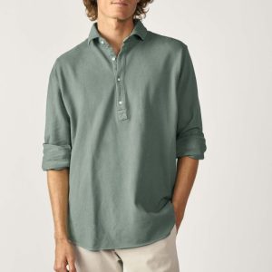 Polera de Piqué - Verde Lavado