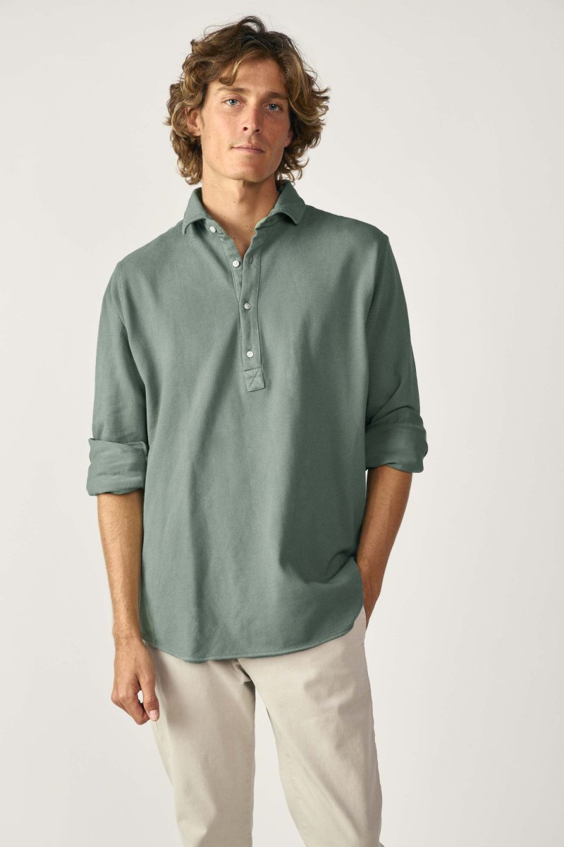 Polera de Piqué - Verde Lavado - Imagen 2
