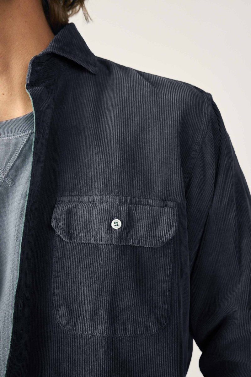 Camisa de Pana Dos Bolsillos - Azul Marino - Imagen 4
