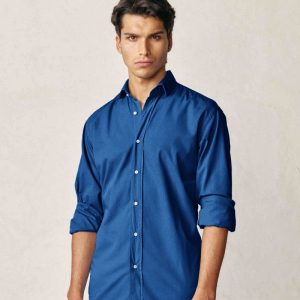 Camisa de Popelín - Azul Marino