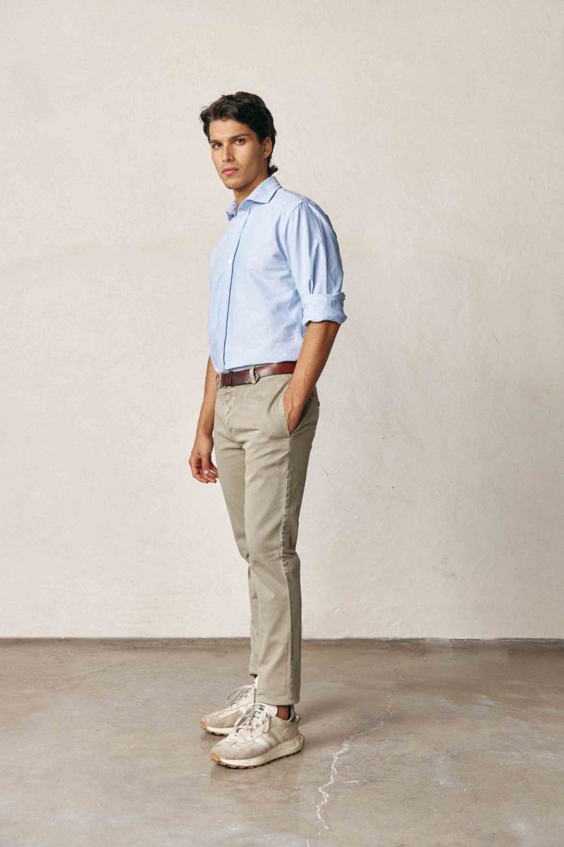 Camisa de Algodón - Oxford Azul - Imagen 3