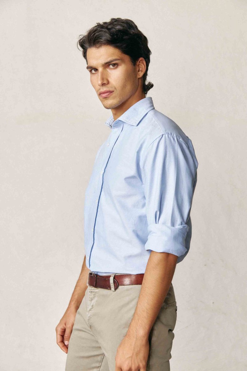 Camisa de Algodón - Oxford Azul - Imagen 2