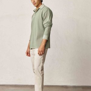Polo Manga Larga - Verde Claro
