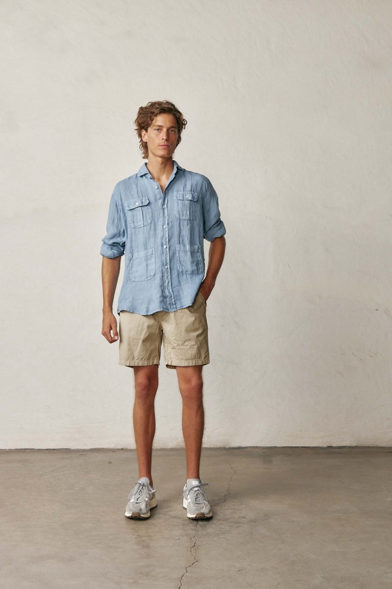 Bermudas de Popelín - Beige Tostado - Imagen 3