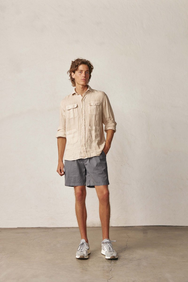 Bermudas de Popelín - Gris - Imagen 4
