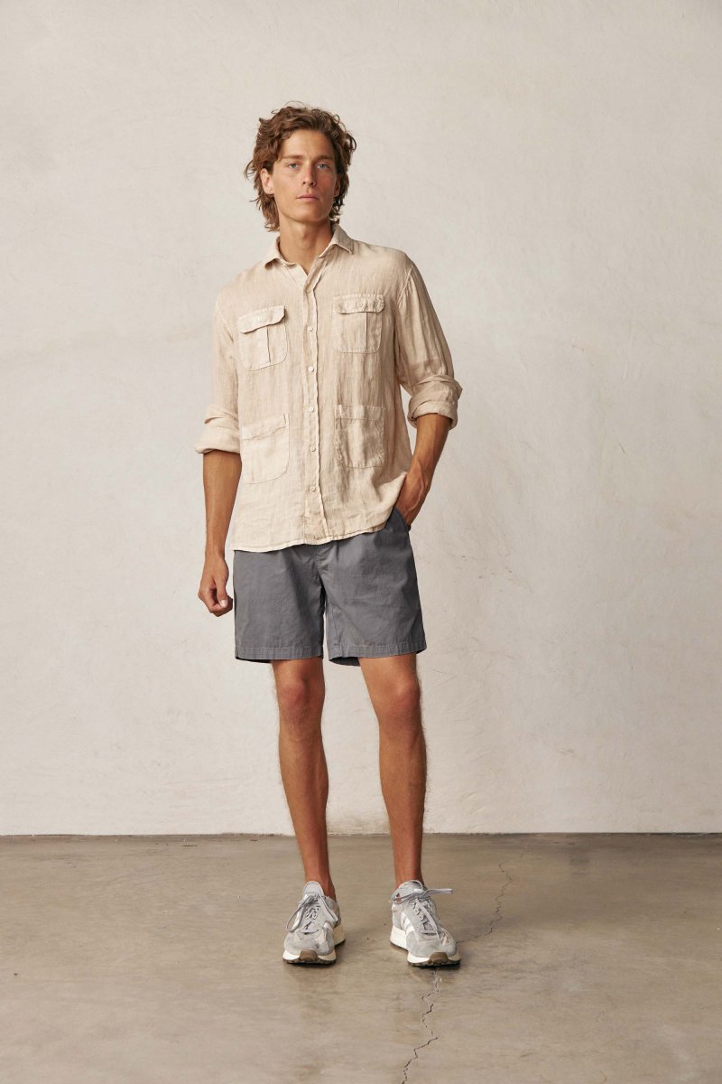 Bermudas de Popelín - Gris - Imagen 5