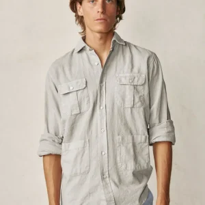 Camisa Guayabera de Lino - Piedra