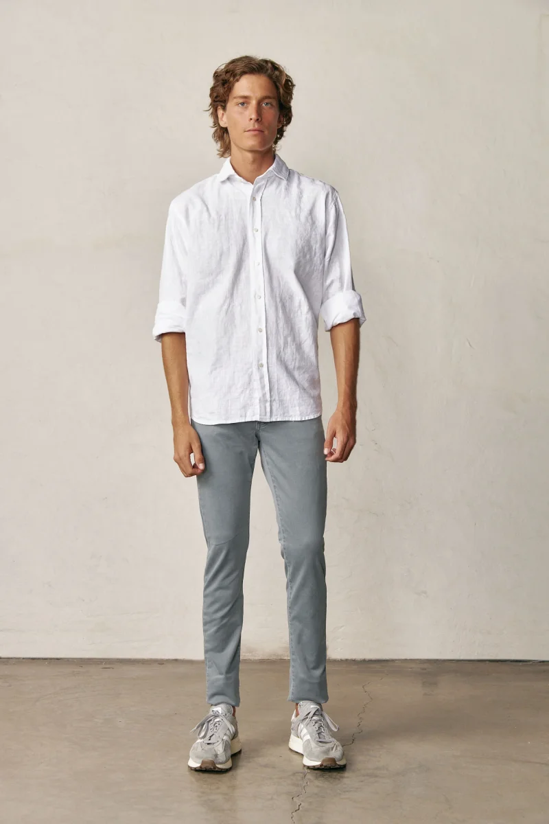 Camisa de Lino - Blanco - Imagen 3