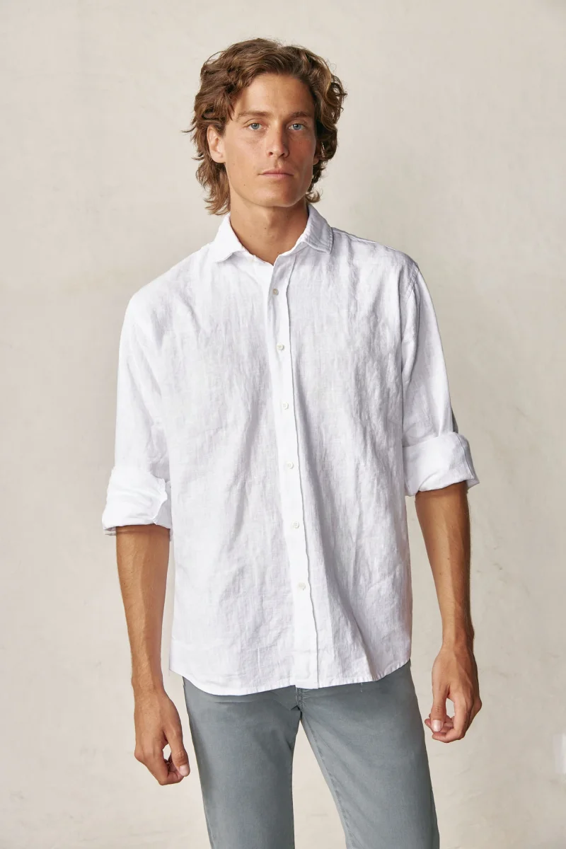 Camisa de Lino - Blanco