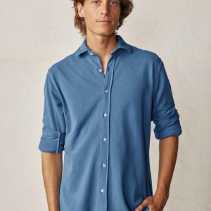 Camisa de Piqué - Azul