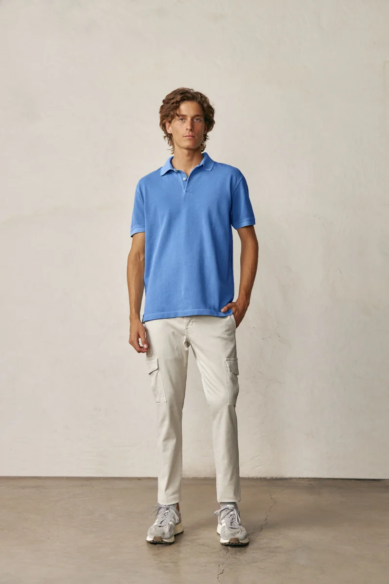 Polo Manga Corta - Azul - Imagen 4