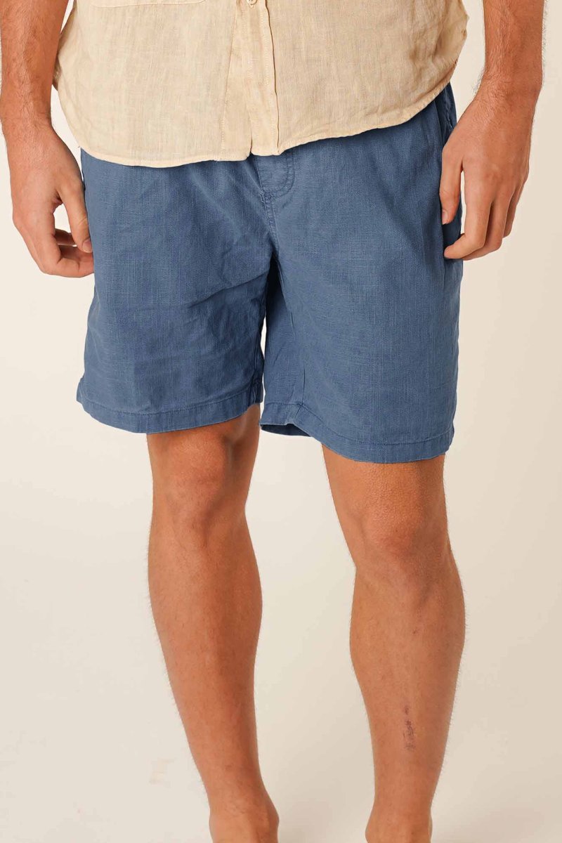 Bermudas de Lino - Azul Petróleo - Imagen 2
