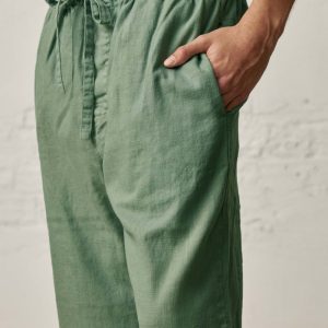 Pantalón Largo Lino - Verde