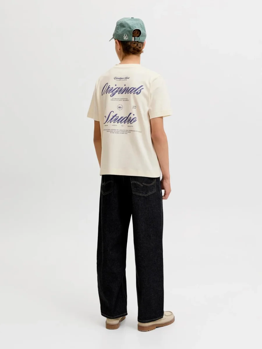 CAMISETA RELAXED BORDADA NORREBRO JNR - Antique White Print:AW 26 - Imagen 5