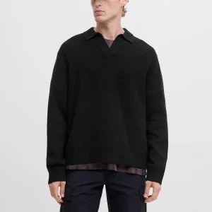 POLO LOOSE TEJIDO COVER - Black