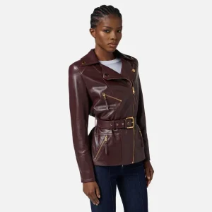 Cazadora biker de piel