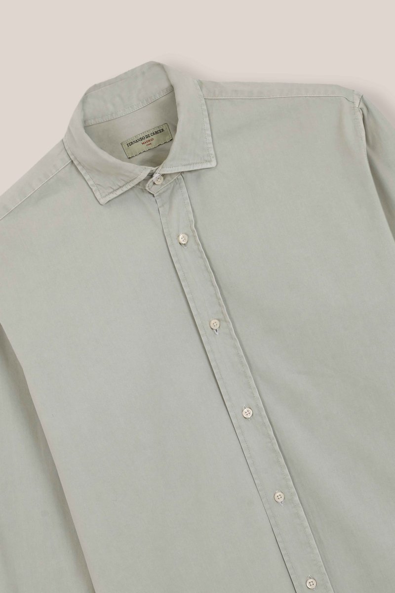 Camisa de Popelín - Verde Claro - Imagen 3